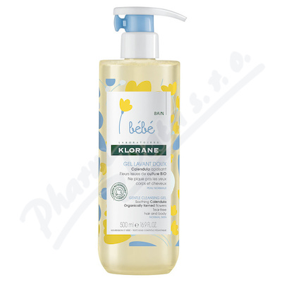 Levně KLORANE BEBE Jemný mycí gel s měsíčkem 500ml