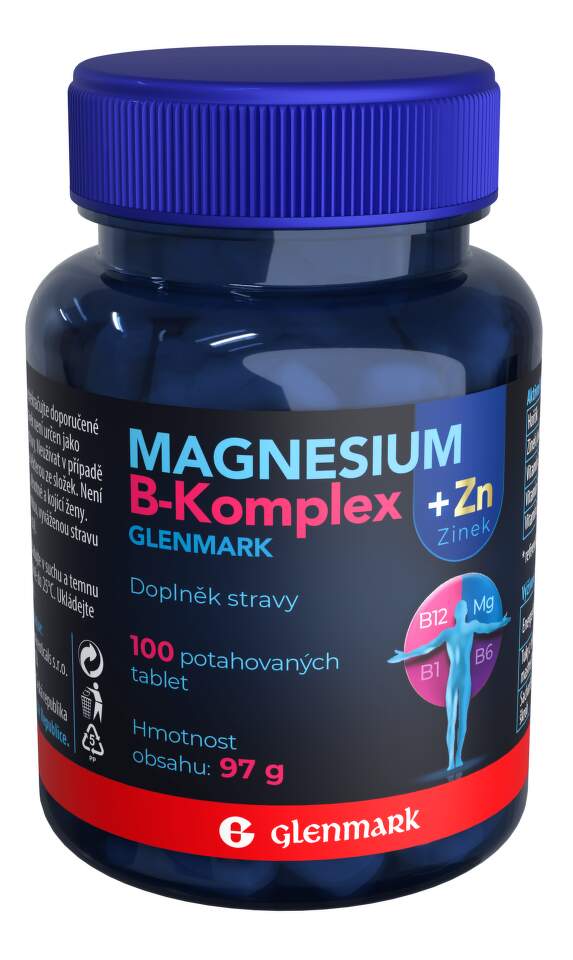 Levně Magnesium B-komplex+Zinek Glenmark tbl.100