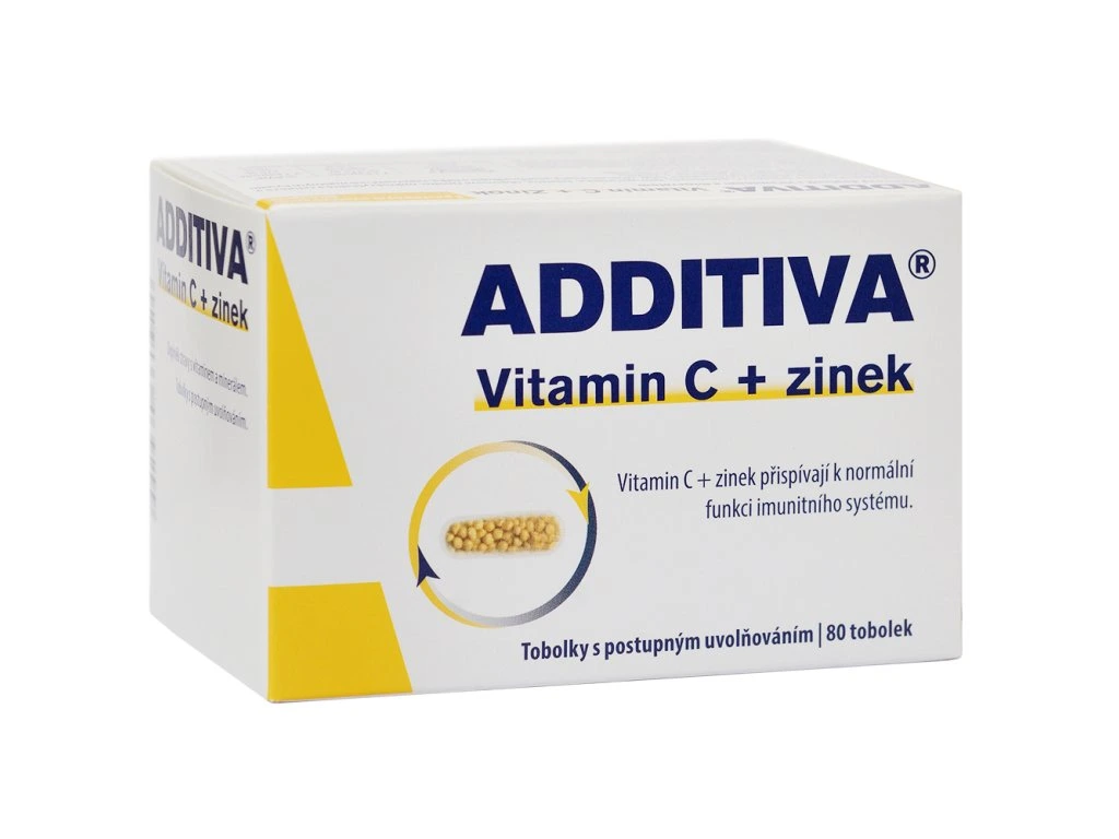 Levně Additiva vitamin C + zinek 33% gratis cps.80