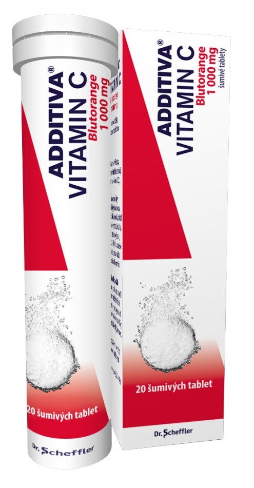 Levně Additiva Vitamin C Blutorange tbl eff 20x1g