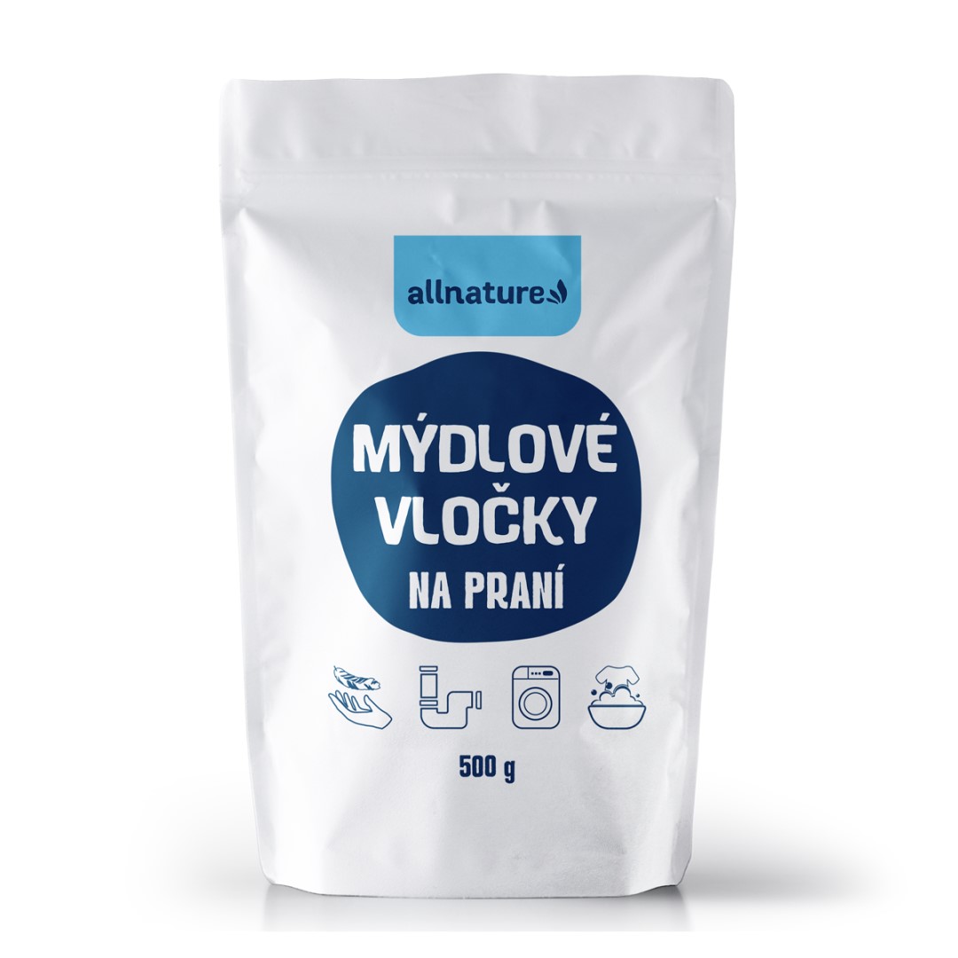 Levně Allnature Mýdlové vločky na praní 500g