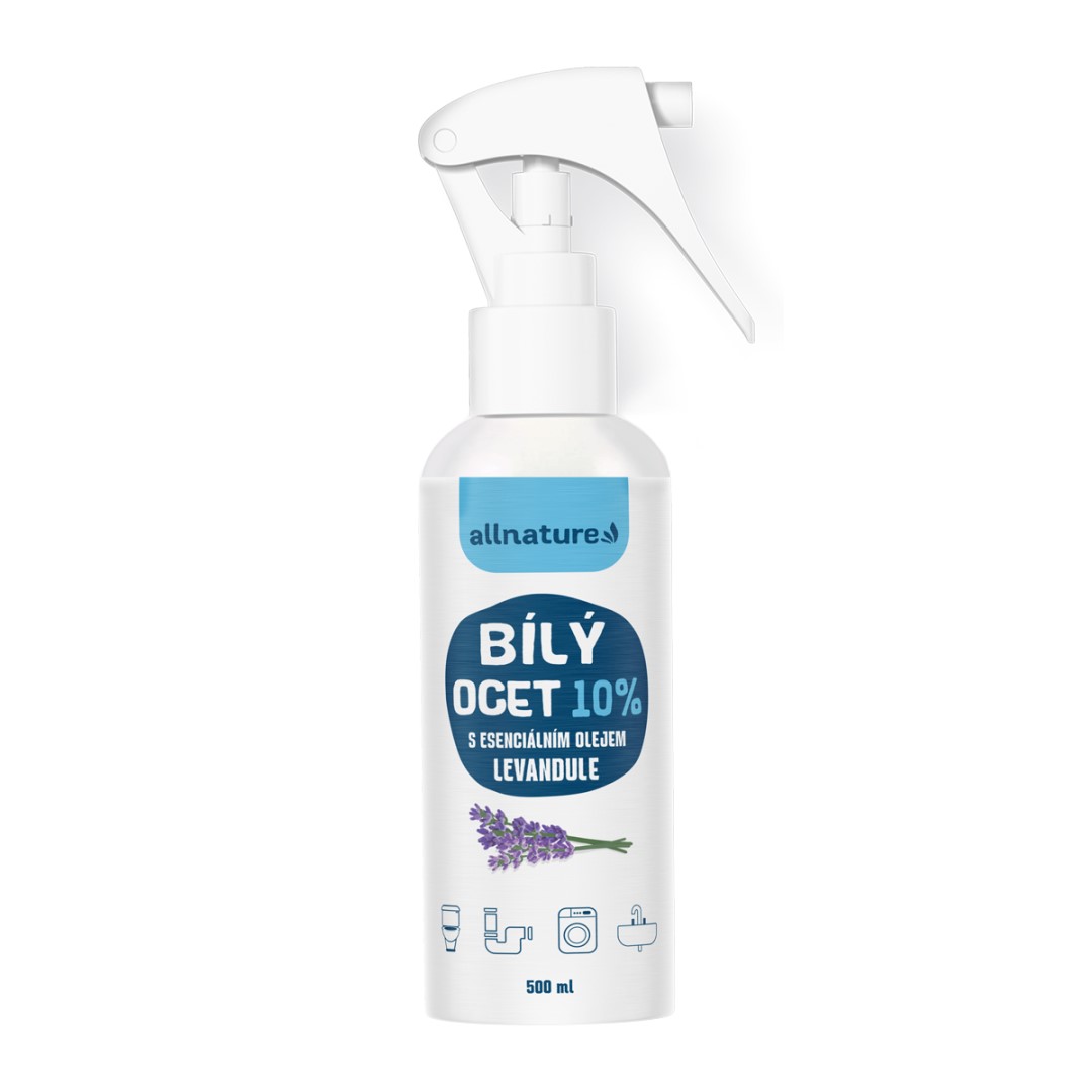 Levně Allnature Bílý ocet sprej 10 % s vůní levandule 500 ml