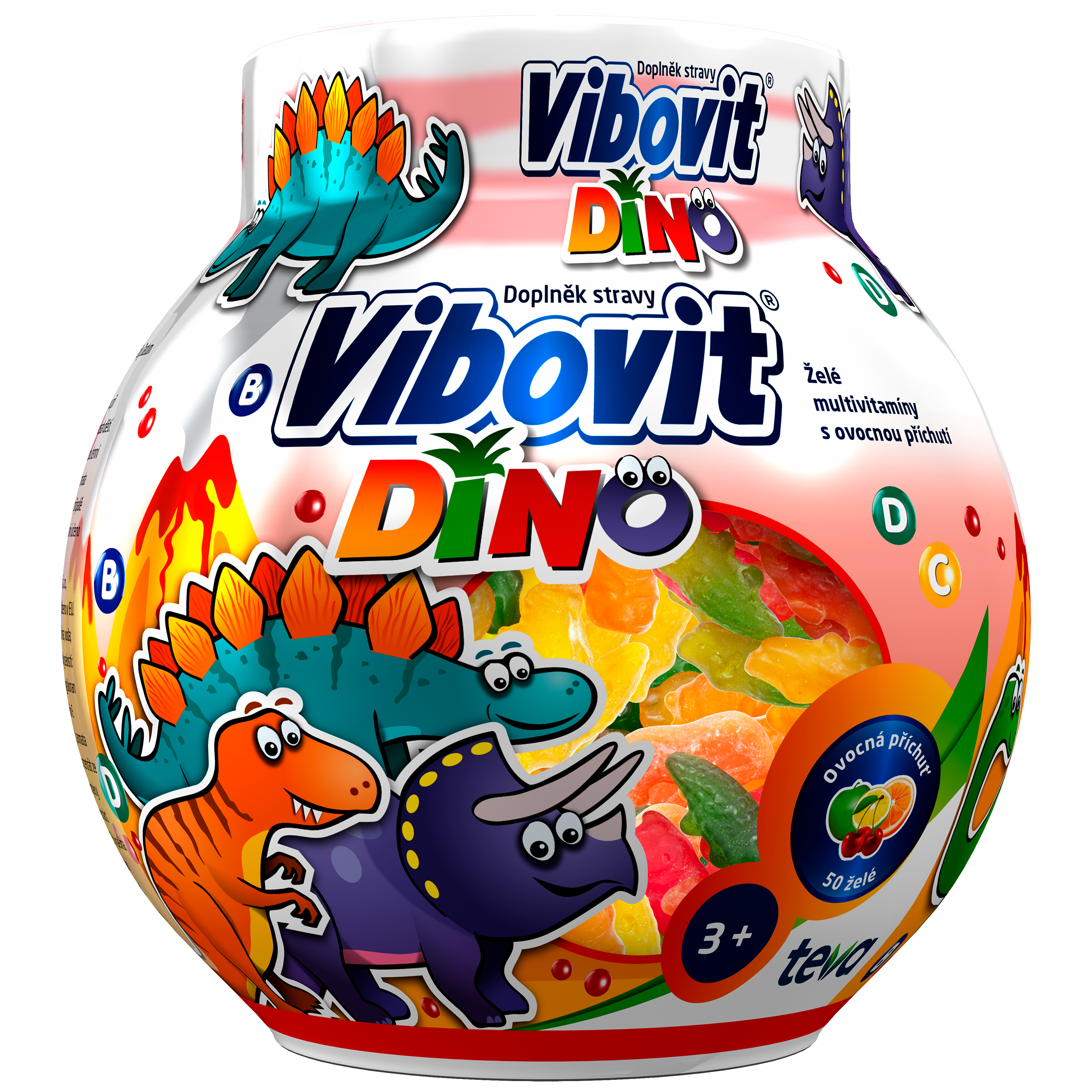 Levně Vibovit Dino jelly 50ks new