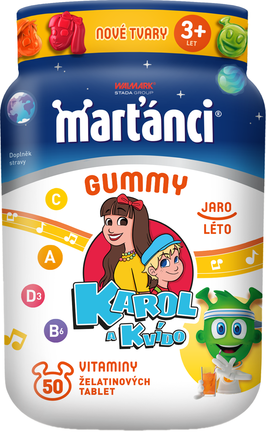 Levně Marťánci Gummy Karol&Kvído jaro-léto 50ks