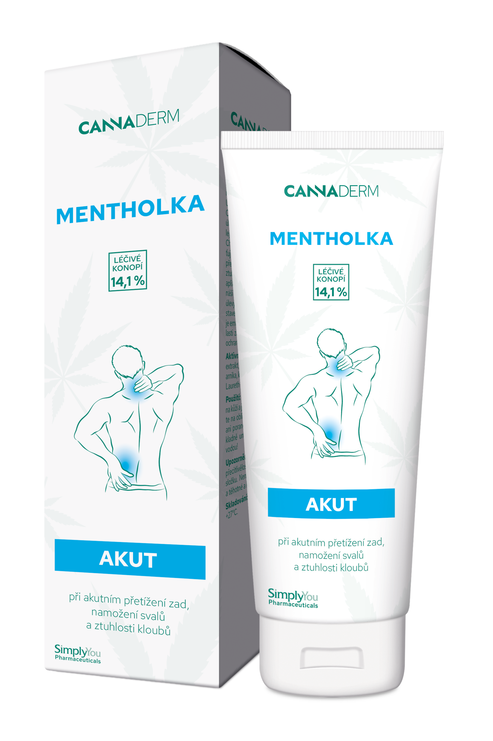 Levně Cannaderm Mentholka AKUT 125 ml