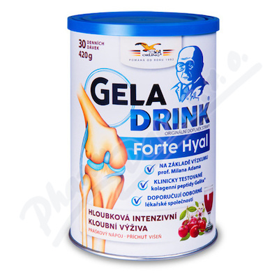 Levně Geladrink FORTE HYAL práškový nápoj višeň 420g