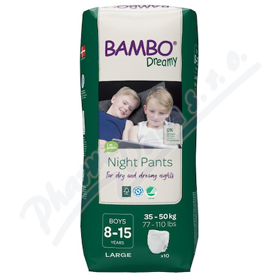 Levně Bambo Dreamy Night Pants 8-15let Boy 35-50kg 10ks
