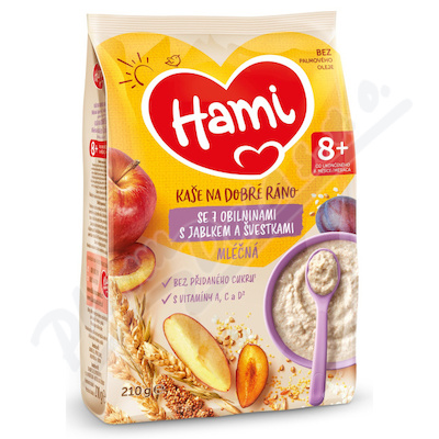 Levně Hami Ml.kaše na dobré ráno 7obil.jab.švest.210g 8M