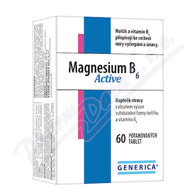 Levně Magnesium B6 Active tbl.60 Generica