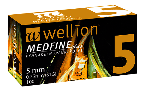 Levně Wellion MEDFINE jehly inz.pera 0.25x5mm 31G 100ks