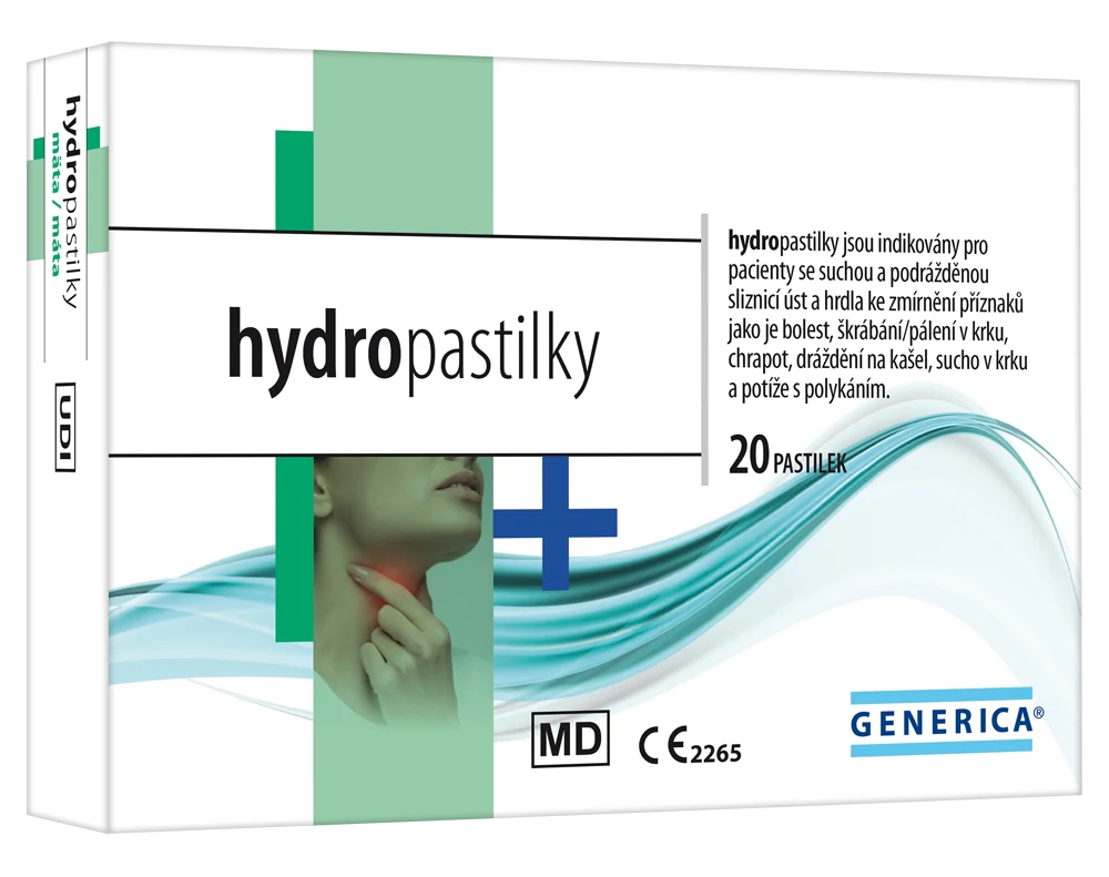 Levně Hydropastilky máta 20ks Generica