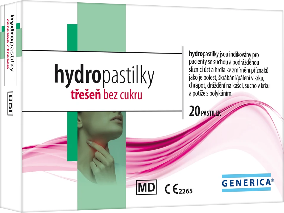 Levně Hydropastilky třešeň bez cukru 20ks Generica