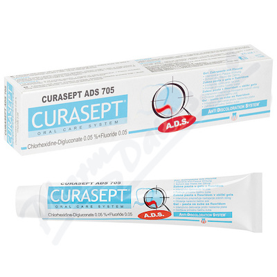 Levně CURASEPT ADS 705 gelová zubní pasta 0.05%CHX 75ml