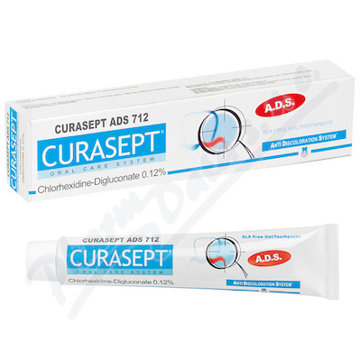 Levně CURASEPT ADS 712 gelová zubní pasta 0.12%CHX 75ml