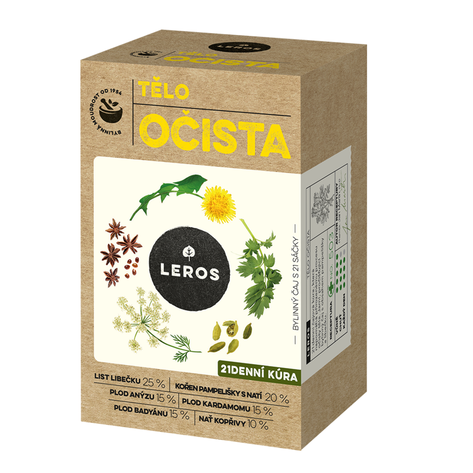Levně LEROS tělo očista bylinný čaj 21x1.8g