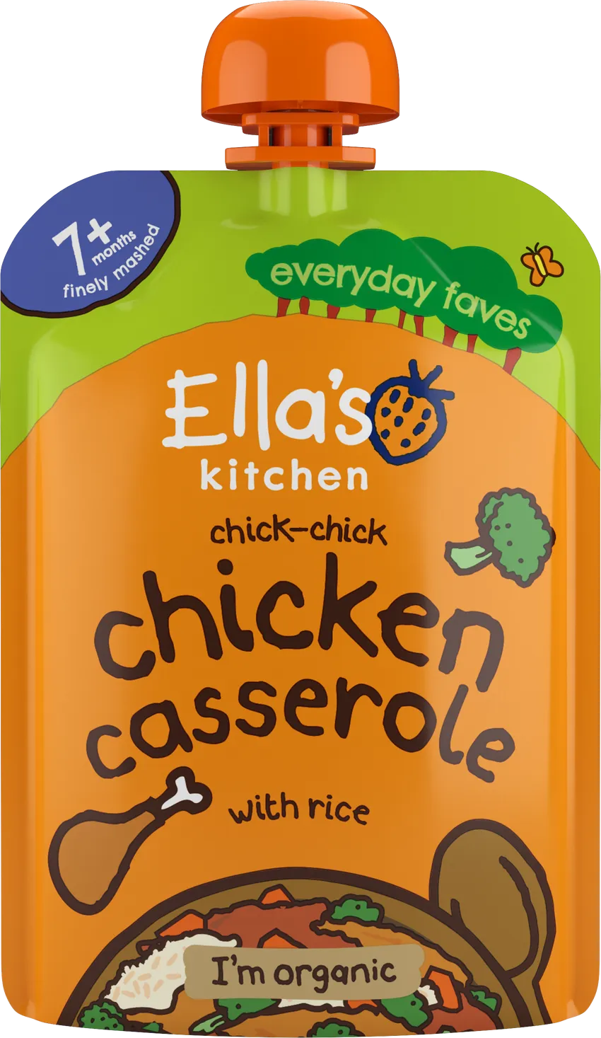 Levně Ellas Kitchen Kuřecí nákyp s rýží BIO 130g 7M+
