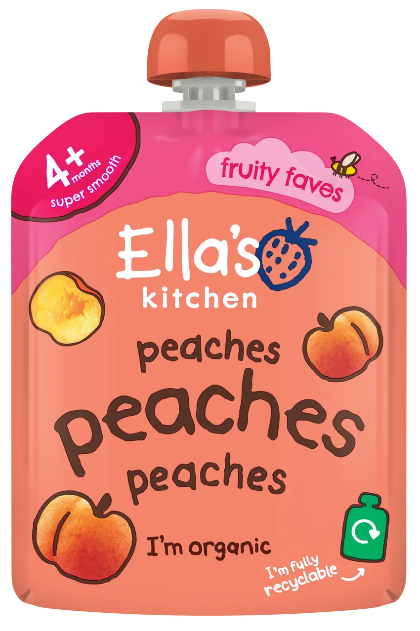 Levně Ellas Kitchen Broskvová svačinka BIO 70g 4M+