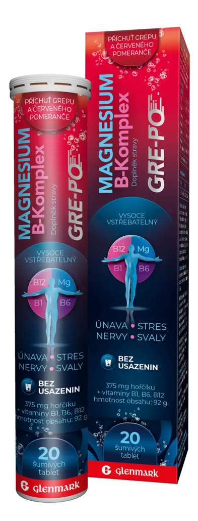 Levně Magnesium B-komplex GRE-PO Glenmark tbl.eff.20