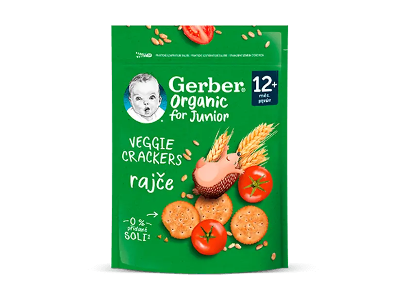 Levně Gerber Krekry s rajčaty BIO 100g 12M+