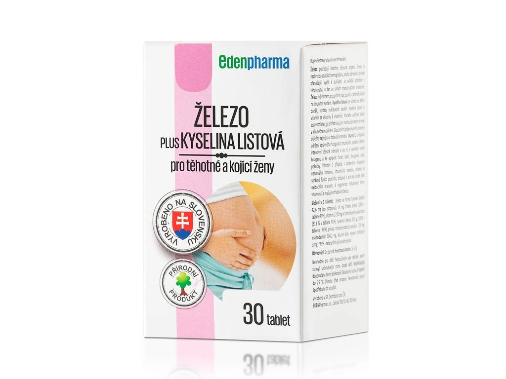 Levně Edenpharma Železo + kyselina listová 30tbl