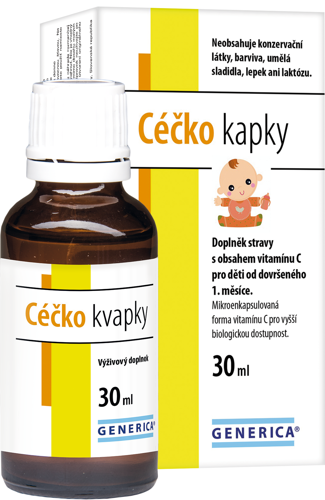Levně Céčko kapky děti od 1m+ 30ml Generica