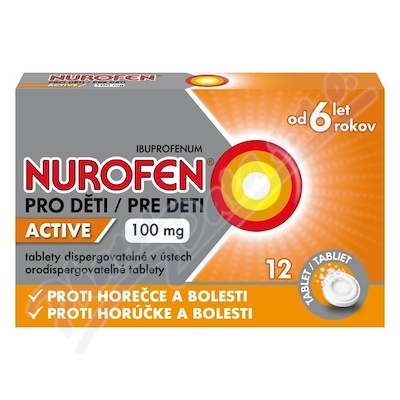 Levně Nurofen pro děti Active 100mg por.tbl.dis.12