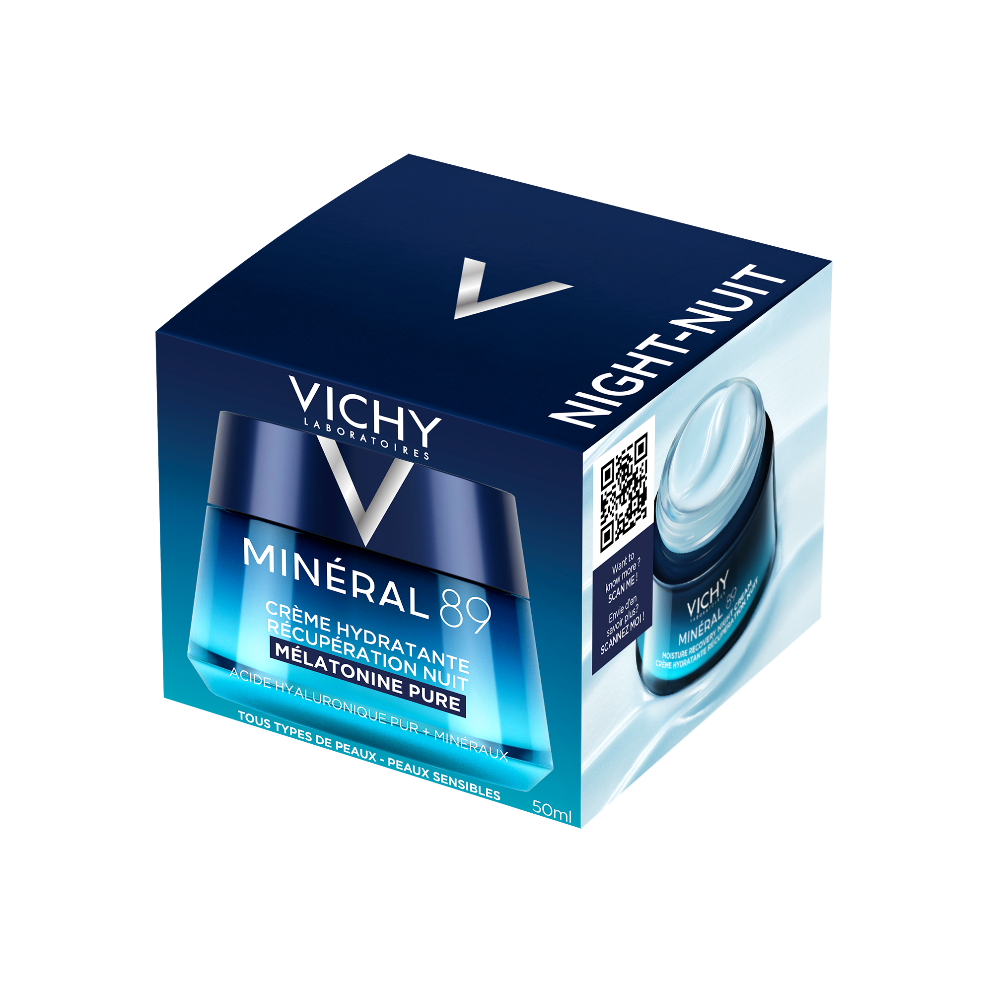 Levně VICHY MINERAL 89 hydratační noční krém 50ml