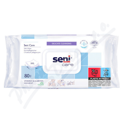 Levně Seni Care vlhčené ubrousky vit.E&Allantoin 80ks