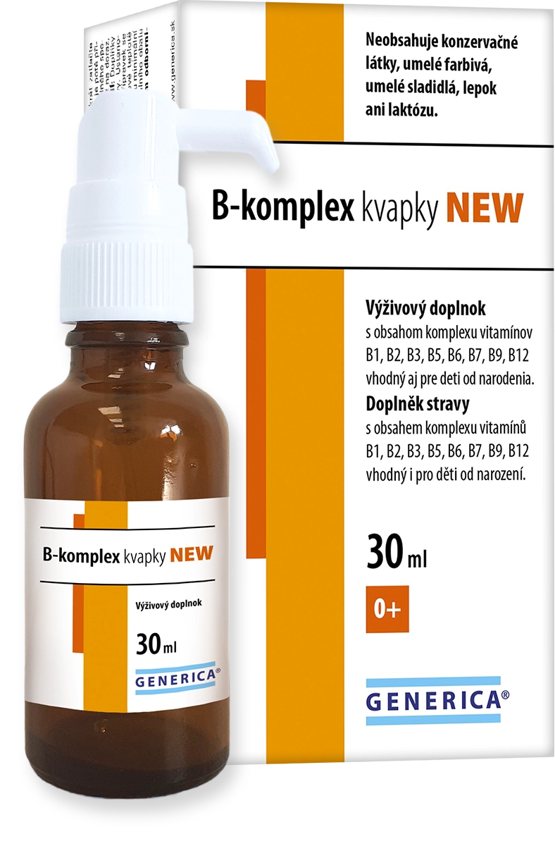 Levně B-komplex kvapky NEW 30ml Generica