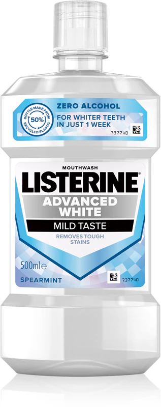 Levně LISTERINE ústní voda ADVANCED WHITE MILD TASTE 500ml