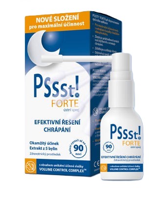 Levně Pssst! FORTE ústní sprej při chrápání 15+10 ml
