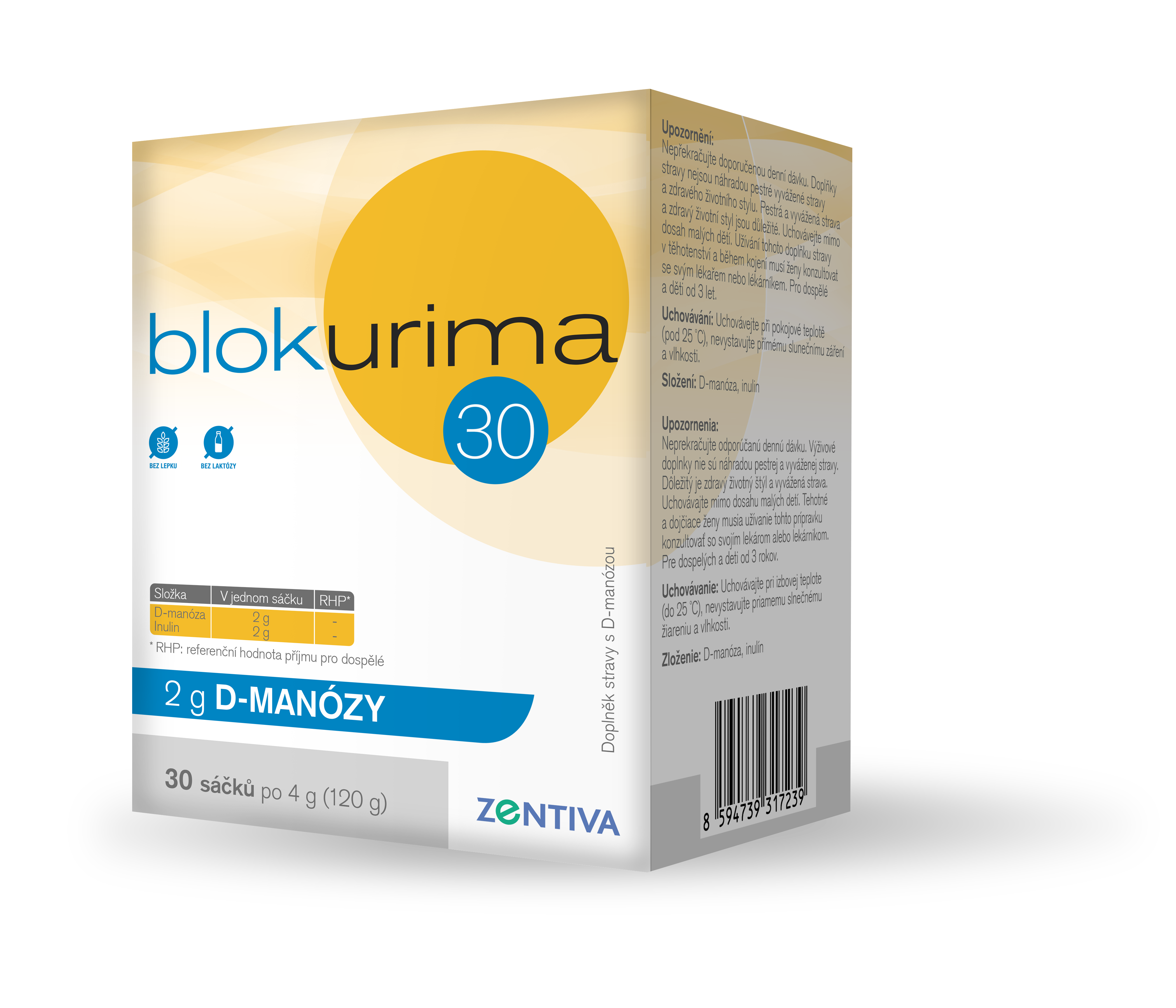 Levně Blokurima 2g D-manózy sáčky 30x4g