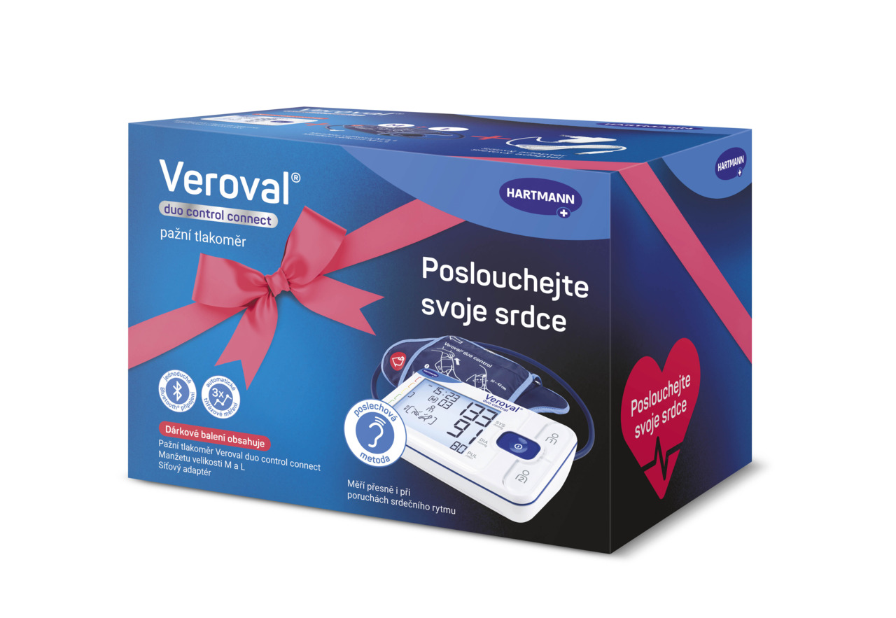 Levně Tonometr VEROVAL Duo control connect dárkové bal.