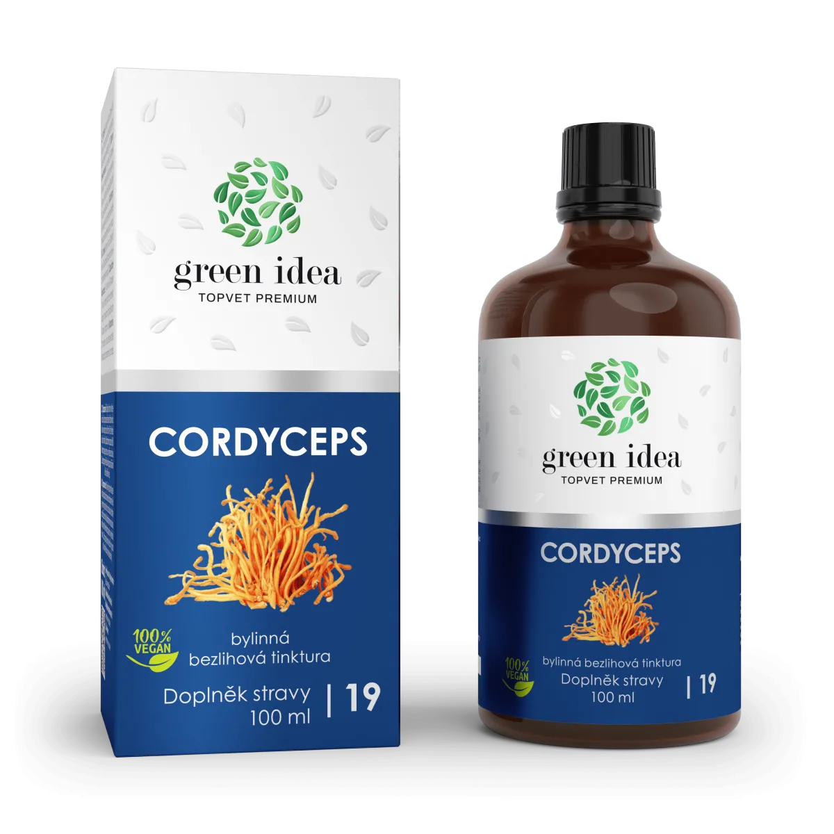 Levně Green Idea Cordyceps bezlihový extrakt 100ml