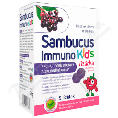 Levně Sambucus Immuno kids lízátka 5 ks
