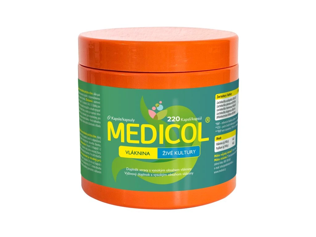 Levně Medicol vláknina/živé kultury cps.220