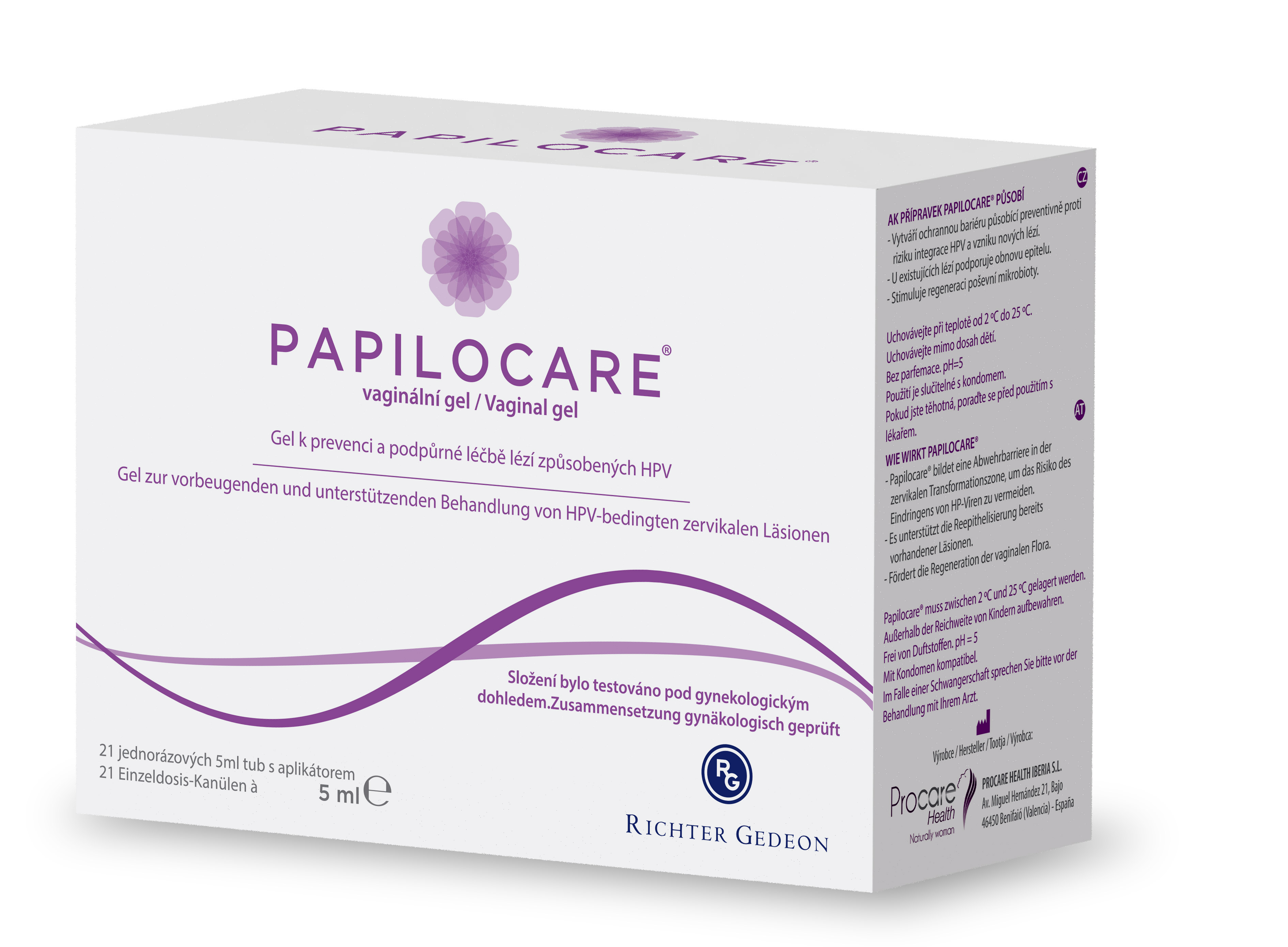 Levně Papilocare vaginální gel 21x5ml