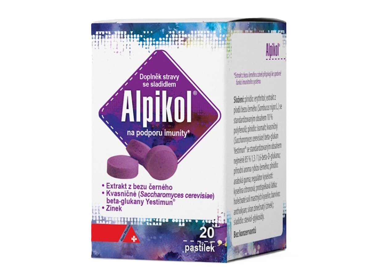 Levně Alpikol na podporu imunity 20 pastilek