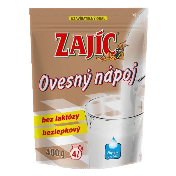 Levně Ovesný nápoj Zajíc sáček 400g DOYPACK