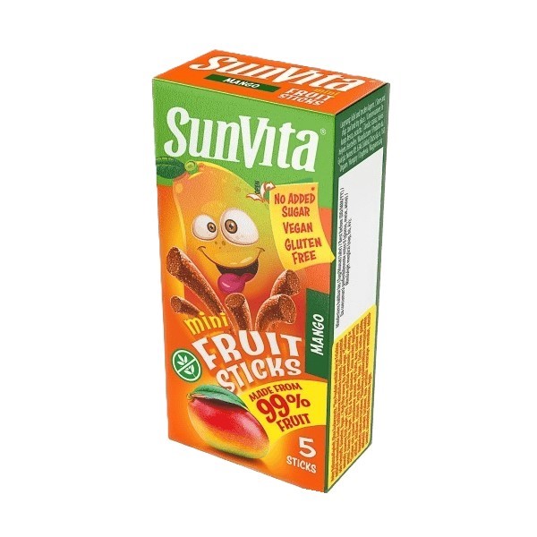 Levně Sunvita Fruit stick 99% Mango 5x 10g