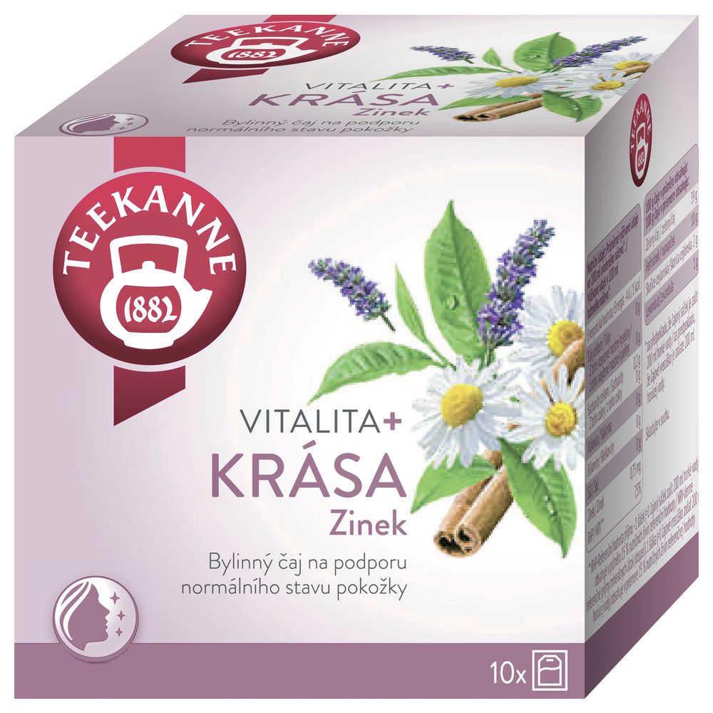 Levně TEEKANNE Vitalita a Krása se zinkem, čaj 10x1.75g
