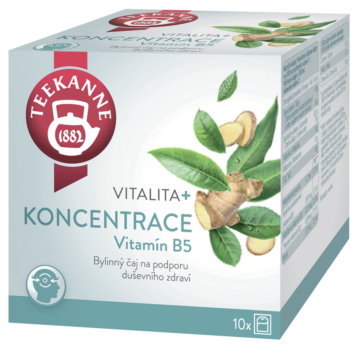 Levně TEEKANNE Vitalita a Koncentrace s vitamínem B5, 10x1.8g