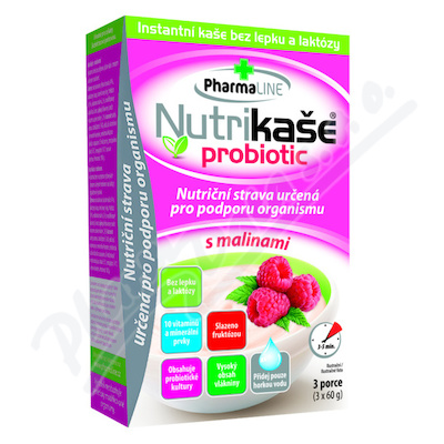 Levně Nutrikaše probiotic s malinami 3x60g
