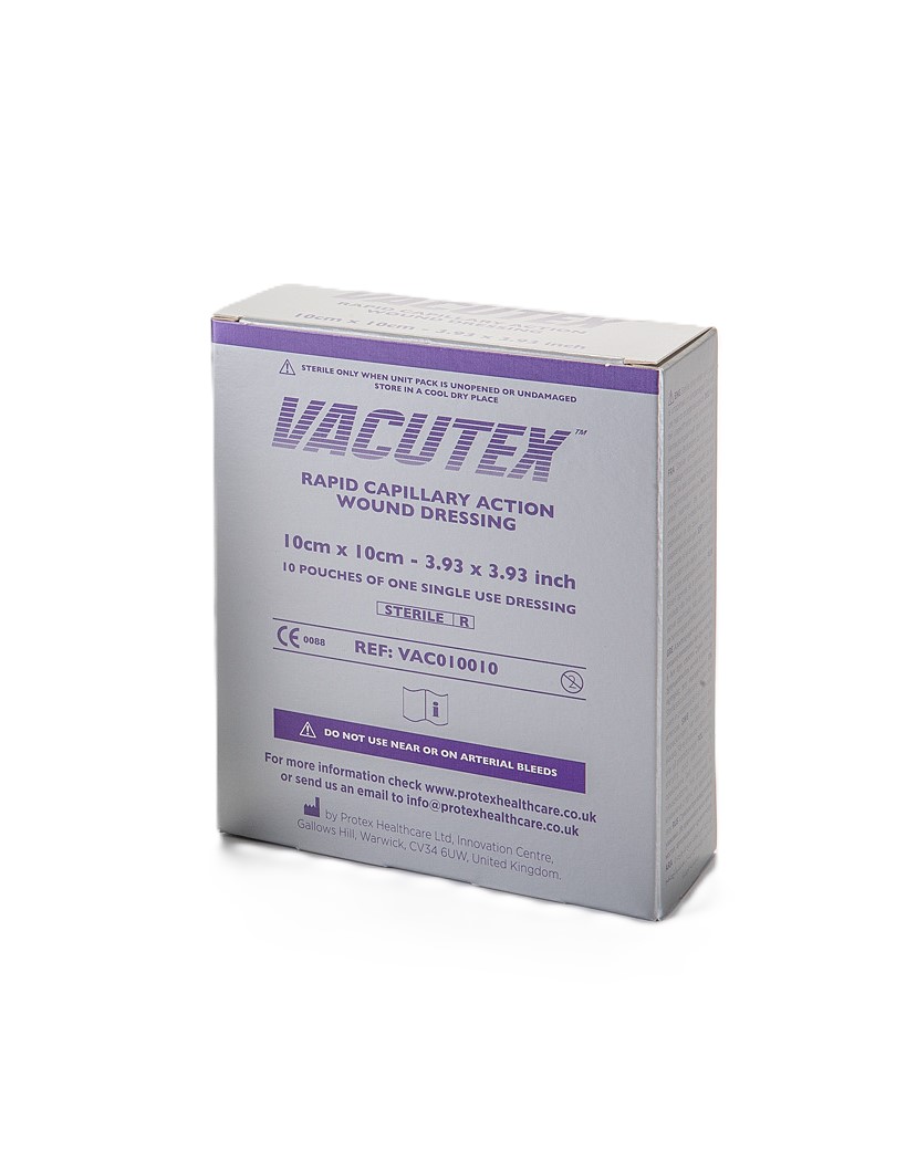 Levně Vacutex rapid kapilární krytí 10x10cm 10ks