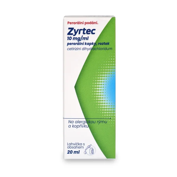 Levně ZYRTEC perorální kapky, roztok 10 mg/ml, 20 ml