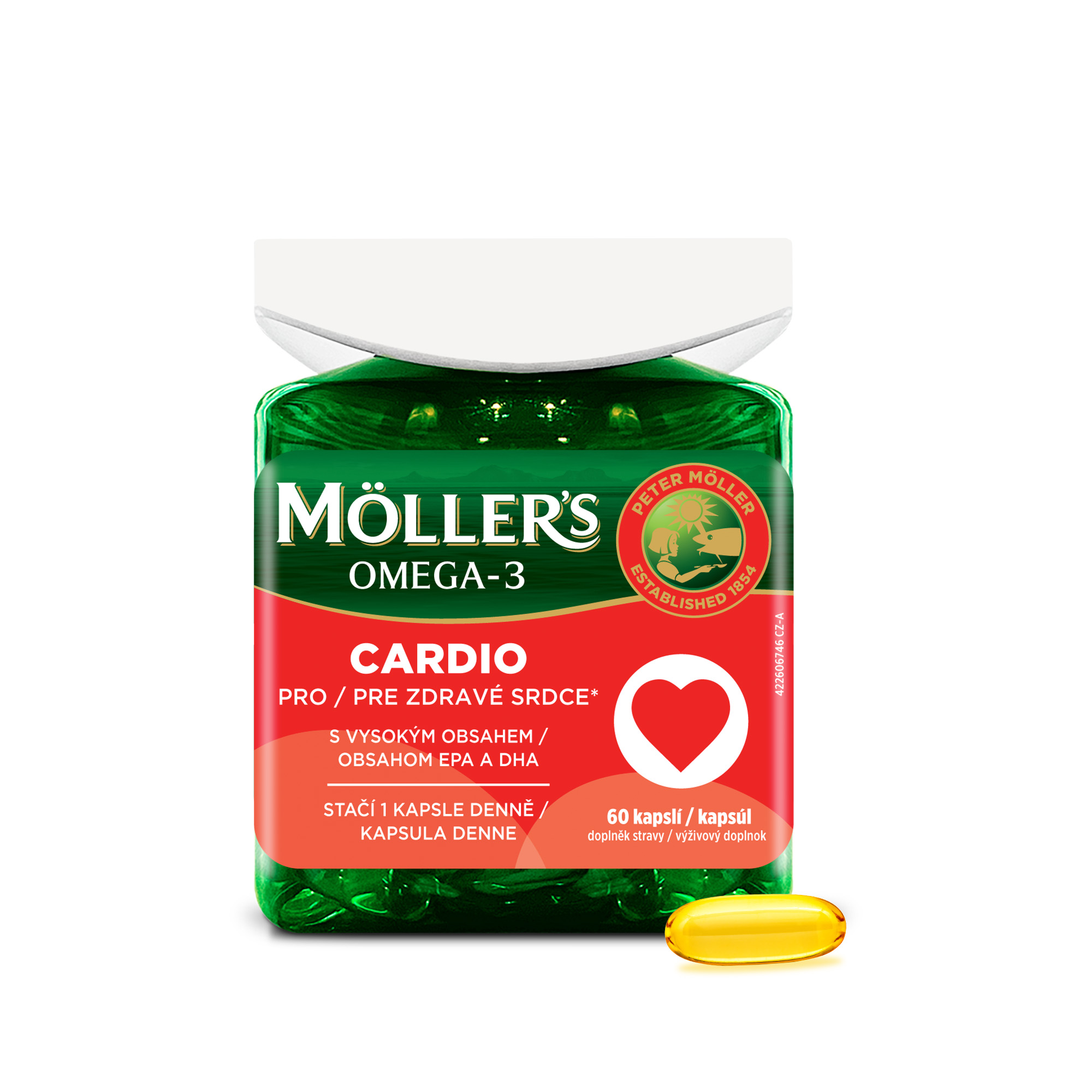Levně Mollers Omega 3 Cardio 60 kapslí