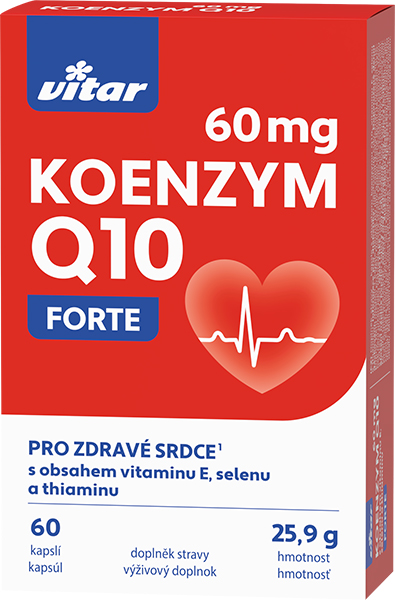 Levně Vitar Koenzym Q10 60mg+Se+vit.E+thiamin cps.60