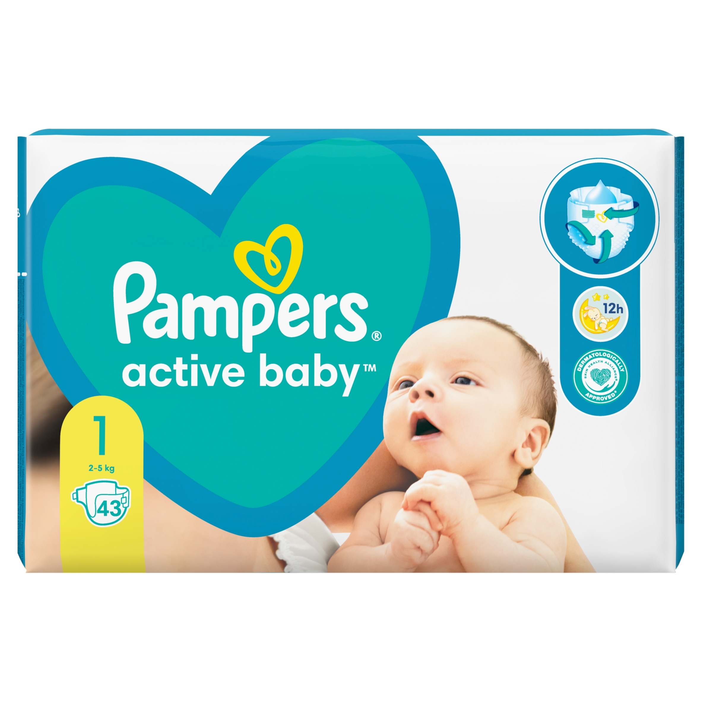 Levně Pampers active Baby 1 Newborn 43ks