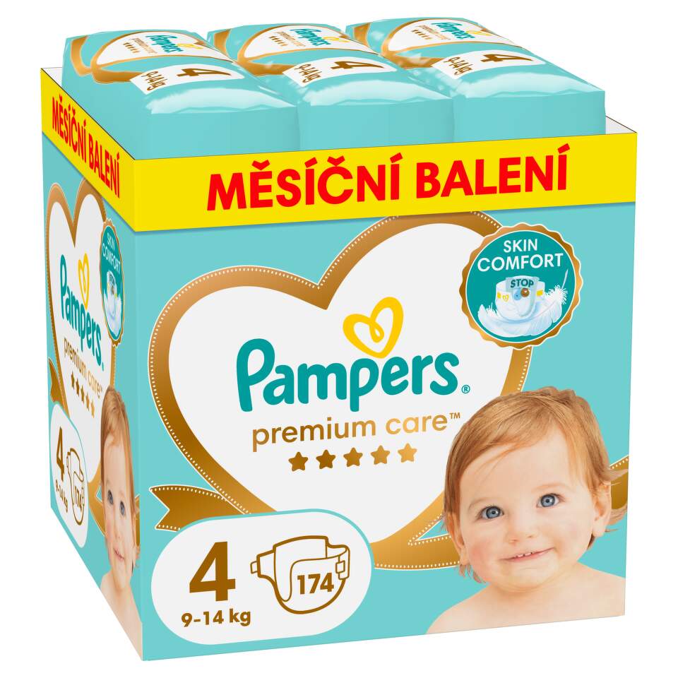 Levně Pampers Premium Care vel. 4 Maxi (174 ks)