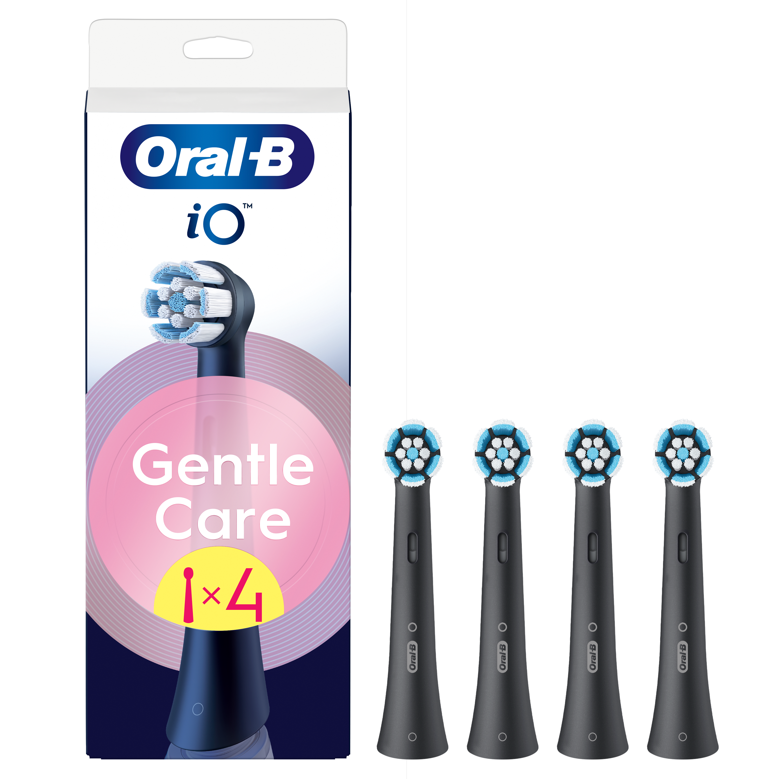 Levně Oral-B iO Gentle Care Black náhradní hlavice 4ks